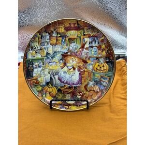 VTG Franklin Mint Scaredy Cats Bill Bell Halloween Collector Plate HG7277